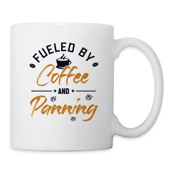 Fueled by Coffee and Panning Prospecting Miner - Mug - white - Right