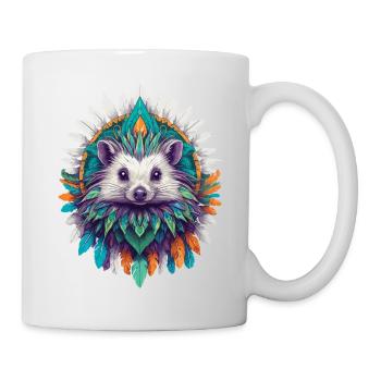 Hérisson Mandala puissance spirituelle Animal Design - Mug blanc - blanc - Droite