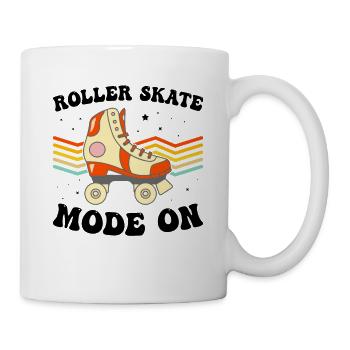 Roller Skate Mode On - Roller Skates Roller Skater - Tasse - Weiß - Rechts