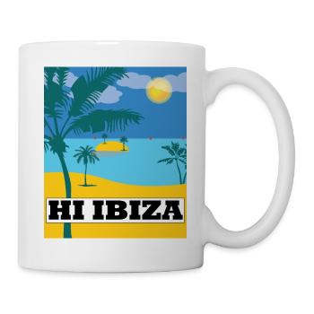 Hi Ibiza, Ibiza Beach - Mug - white - Right