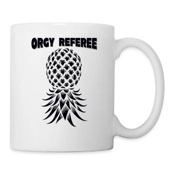 Orgy Referee Swinger Party Pineapple Threesome - Mug - white - Right