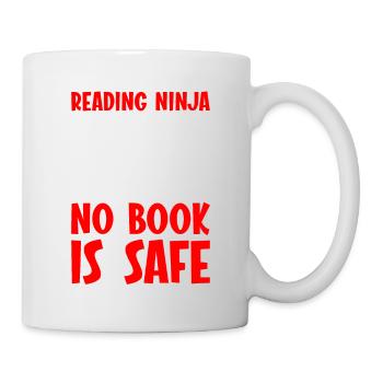 Reading Ninja, No Book Is Safe 4 - Mug - white - Right
