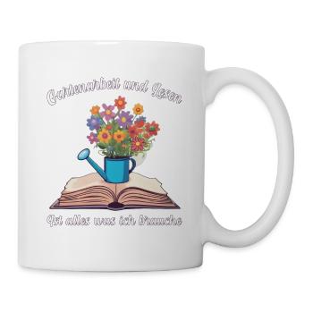 Gardening and Reading - The Perfect Combination - Mug - white - Right