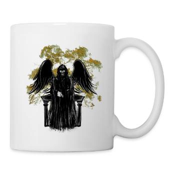 Tod Monster Horror Satan Dämon Tod Halloween - Tasse - Weiß - Rechts