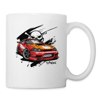 Cartoon Sports Car JDM Pirate - Mug - white - Right