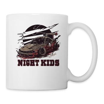 Scrappy JDM Road Racing Night Kids Car - Mug - white - Right