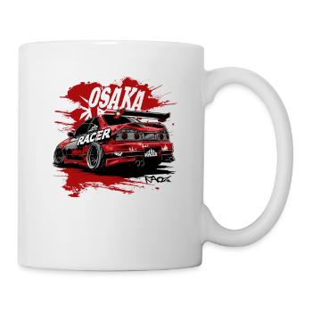 Japon Osaka Voiture de course JDM Dessin animé - Mug blanc - blanc - Droite