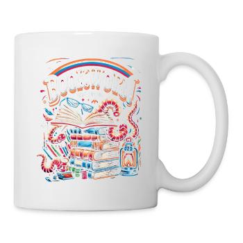 Bookworm and Proud 6 - Tasse - Weiß - Rechts