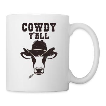 Cowdy Howdy Cow Cowboys Cowgirls Country Western - Mug - white - Right