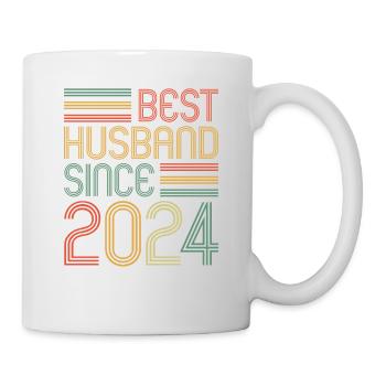 Meilleur mari depuis 2024 1er anniversaire de mariage - Mug blanc - blanc - Droite