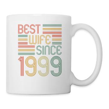 Best wife since 1999 25th wedding anniversary - Mug - white - Right