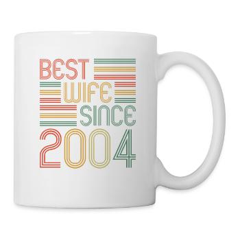 Best wife since 2004 20th wedding anniversary - Mug - white - Right