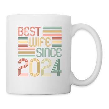 Meilleure femme depuis 2024 1er anniversaire de mariage - Mug blanc - blanc - Droite