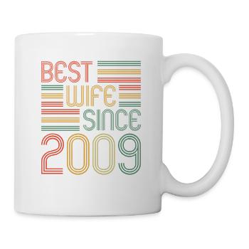 Best wife since 2009 15th wedding anniversary - Mug - white - Right