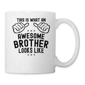 So sieht ein toller Bruder aus - am besten - Tasse - Weiß - Rechts