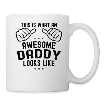 Voici à quoi ressemble un papa génial - Meilleur papa - Mug blanc - blanc - Droite