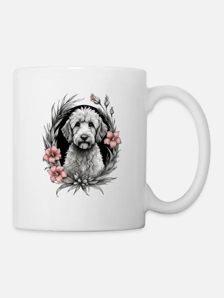Goldenes Gekritzel - Tasse - Weiß