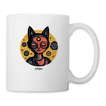Bunnies Girl Meditation Yoga - Mug - white - Right