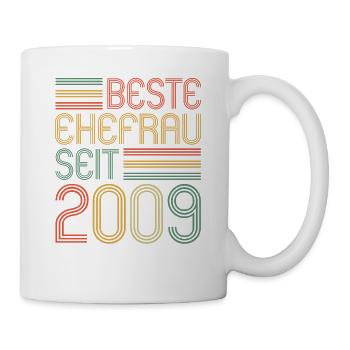 Best wife since 2009 15th wedding anniversary - Mug - white - Right