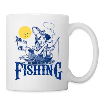 Fisherman - Zeit zum Entspannen beim Angeln - Tasse - Weiß - Rechts