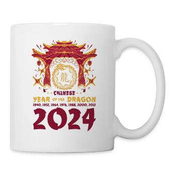 Chinese Year of the Dragon 2024 Chinese New Years - Mug - white - Right