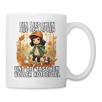 Cute dog owner t-shirt dog mom - Mug - white - Right