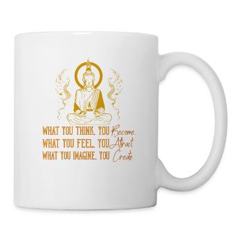Buddha Monk Namaste Buddhism I Gift - Mug - white - Right