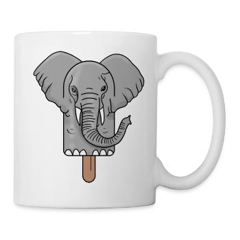 Elephant Head Popsicle - Mug - white - Right
