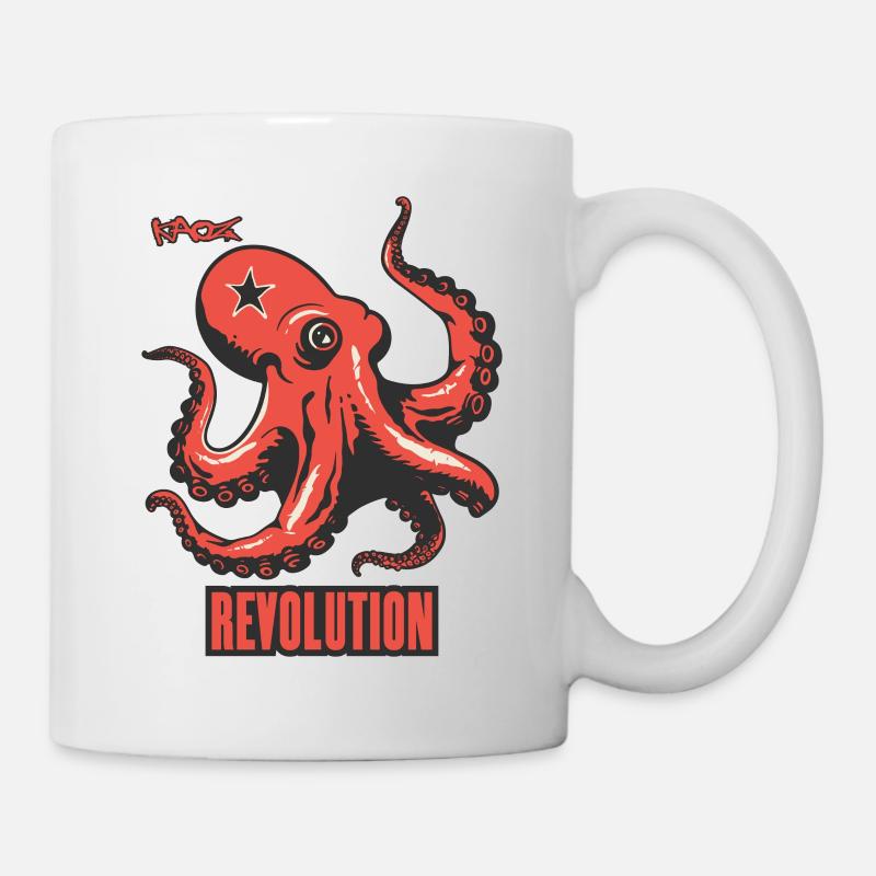Parodie Octopus Comrade Revolution - Mug blanc - blanc