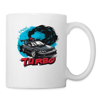 Voiture de sport japonaise : JDM Turbo Tuning - Mug blanc - blanc - Droite