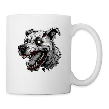 White head of a zombie dog - Mug - white - Right