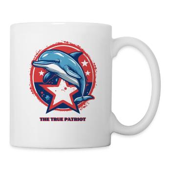 Parodie : Flip le dauphin est le vrai patriote - Mug blanc - blanc - Droite