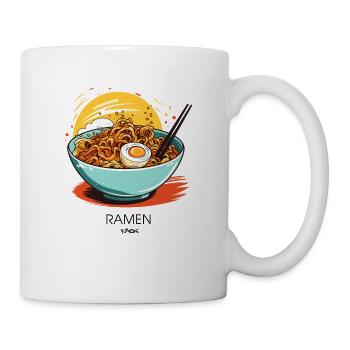 Schale mit Ei Nudeln und Ramen - Tasse - Weiß - Rechts