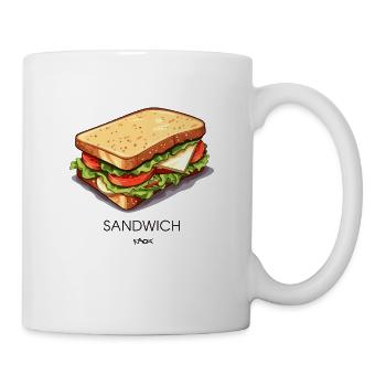 Ein einfaches Sandwich - Tasse - Weiß - Rechts