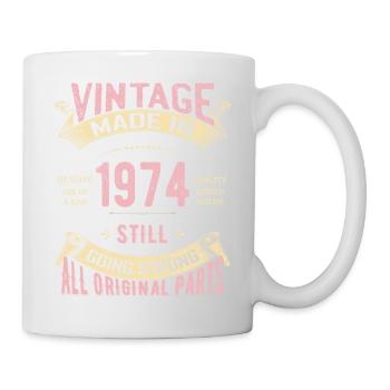 50th Birthday Vintage 1974 Classic Birthday 50 Yea - Mug - white - Right