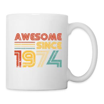 50th Birthday Vintage 1974 Classic Birthday 50 Yea - Mug - white - Right