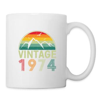 50th Birthday Vintage 1974 Classic Birthday 50 Yea - Mug - white - Right