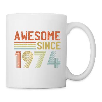 50th Birthday Vintage 1974 Classic Birthday 50 Yea - Mug - white - Right