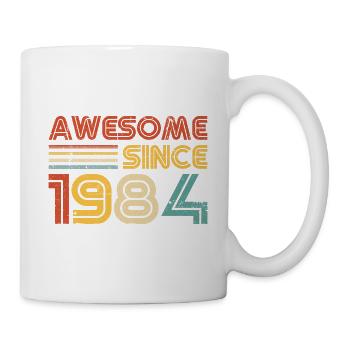 40th Birthday Vintage 1984 Classic Birthday 40 Yea - Mug - white - Right