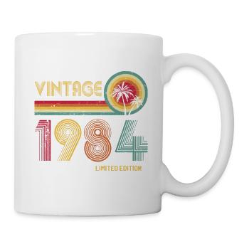40th Birthday Vintage 1984 Classic Birthday 40 Yea - Mug - white - Right