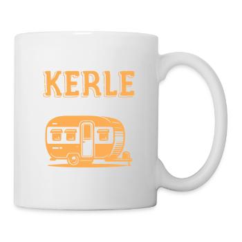 De vrais gars tirent la caravane - Mug blanc - blanc - Droite