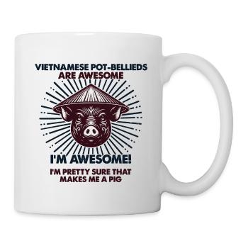 viSchweindad Mama - Vietnamesisches Potbauch - Tasse - Weiß - Rechts
