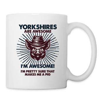 Pig Dad Mum - Farmer Yorkshires - Mug - white - Right