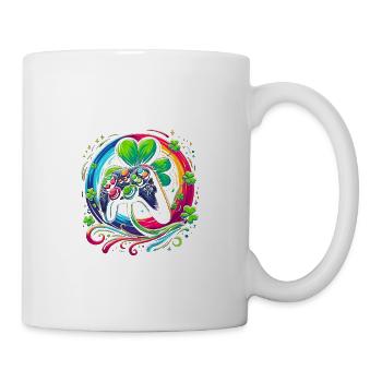 Irish I Was Gaming St Patricks Day Video Gamer - Mug - white - Right