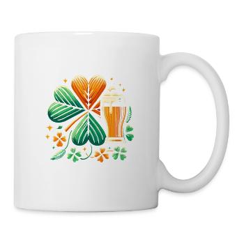 Du siehst aus, als bräuchte ich einen Drink Irischer St. Patricks Day - Tasse - Weiß - Rechts