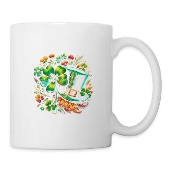 Coordinateur des manigances Leprechaun Hat St Patricks - Mug blanc - blanc - Droite