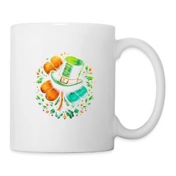 Coordinateur des manigances Leprechaun Hat St Patricks - Mug blanc - blanc - Droite