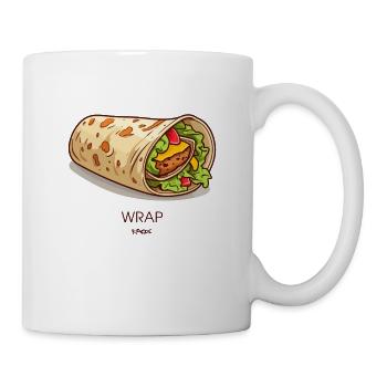 Food Wrap Falaffel Salade Sac à viande - Mug blanc - blanc - Droite
