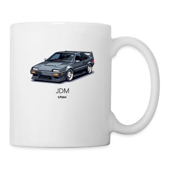 Grauer 90er JDM Sportwagen - Tasse - Weiß - Rechts