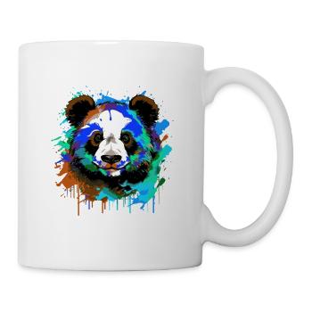 Portrait De Tête De Panda Coloré - Mug blanc - blanc - Droite